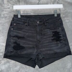 American Eagle Black High Rise Shorts - size 4